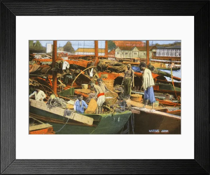 Framed Print : China - Shanghai - Junks Framed Print : China - Shanghai - Junks