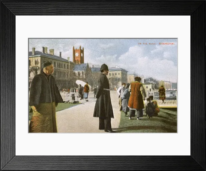 Framed Print : China - Shanghai - English Policeman on The Bund Framed Print : China - Shanghai - English Policeman on The Bund