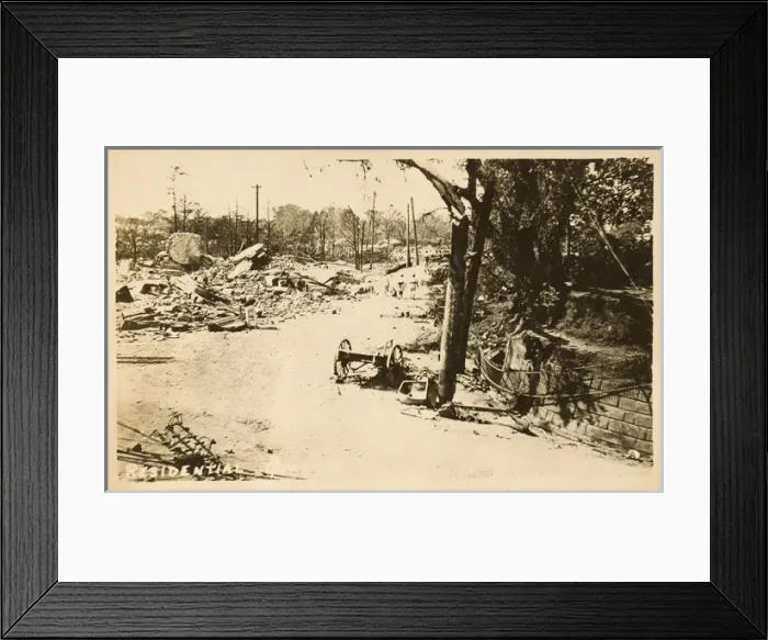Framed Print : China - Shanghai - Residential Quarter following Earthquake Framed Print : China - Shanghai - Residential Quarter following Earthquake