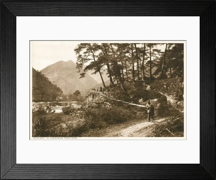 Framed Print : Scenery in Chekiang Province, Republic of China Framed Print : Scenery in Chekiang Province, Republic of China