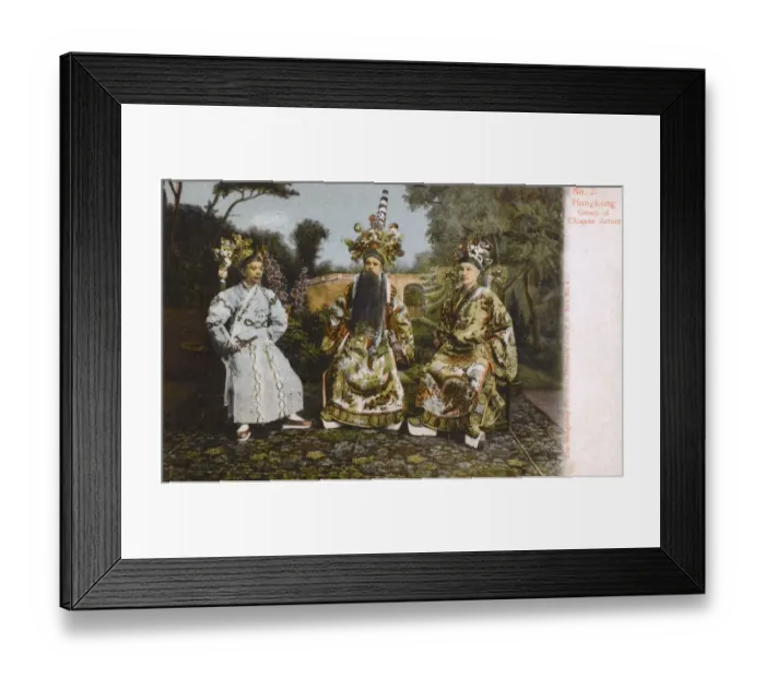 Framed Print : China - Hong Kong - Chinese Actors in lavish costumes Framed Print : China - Hong Kong - Chinese Actors in lavish costumes