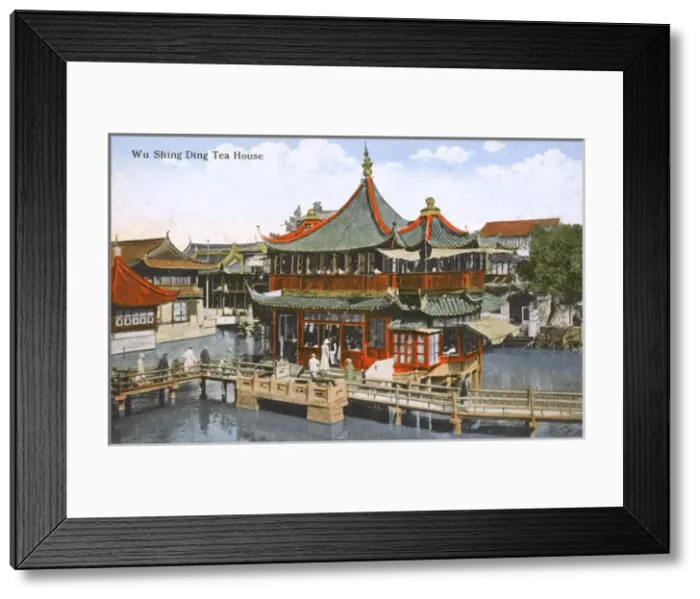 Framed Print : Huxinting Teahouse (Huxinting Chashi), Shanghai, China Framed Print : Huxinting Teahouse (Huxinting Chashi), Shanghai, China