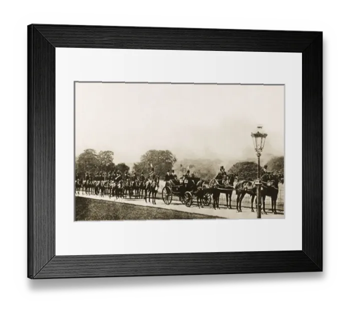 Framed Print : King George V and mounted honour guard - Windsor Great Park Framed Print : King George V and mounted honour guard - Windsor Great Park