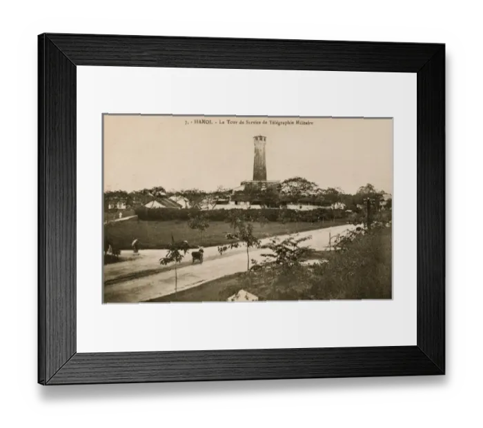Framed Print : Hanoi, Vietnam - The Service Tower and Military Telegraph Framed Print : Hanoi, Vietnam - The Service Tower and Military Telegraph