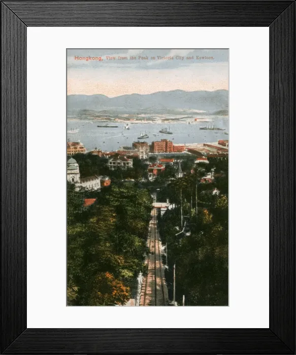 Framed Print : Peak Tramway - Hong Kong, China Framed Print : Peak Tramway - Hong Kong, China