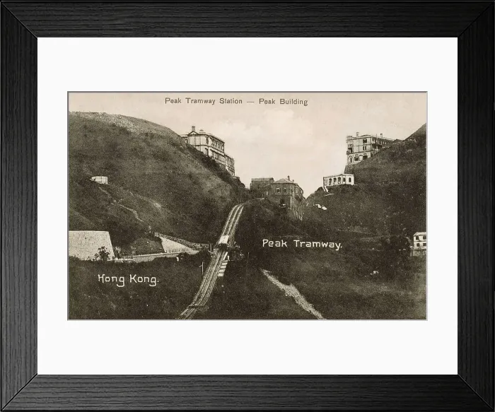 Framed Print : Peak Tramway - Hong Kong, China Framed Print : Peak Tramway - Hong Kong, China