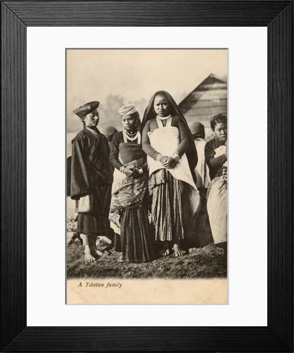Framed Print : Tibetan Family Framed Print : Tibetan Family