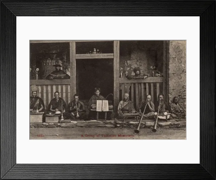 Framed Print : A group of Tibetan Musicians Framed Print : A group of Tibetan Musicians