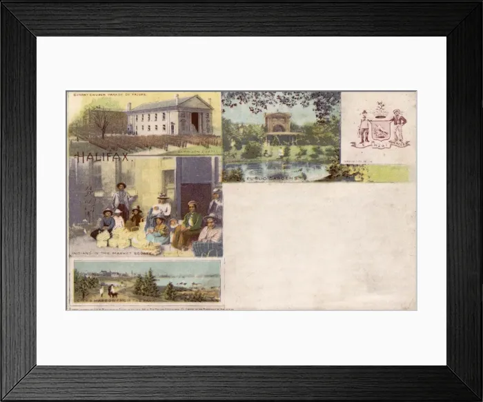 Framed Print : Canada - Halifax - Garrison Chapel, Public Gardens, Indians Framed Print : Canada - Halifax - Garrison Chapel, Public Gardens, Indians
