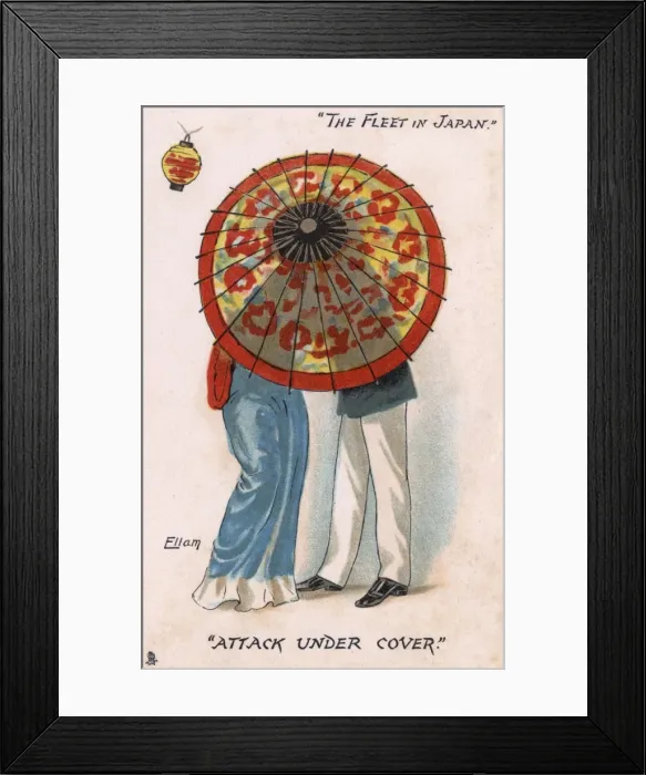 Framed Print : The Fleet in Japan - Attack Under Cover Framed Print : The Fleet in Japan - Attack Under Cover