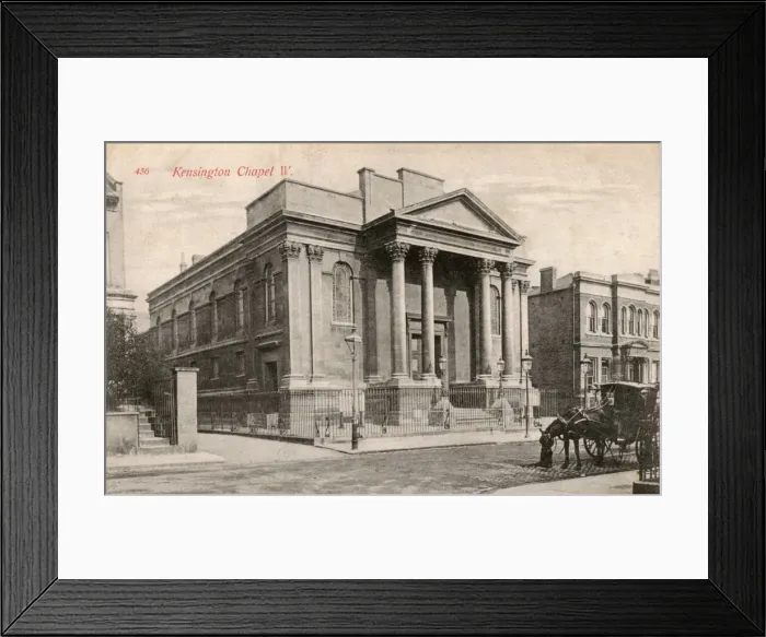 Framed Print : London - Kensington Chapel, Allen Street Framed Print : London - Kensington Chapel, Allen Street