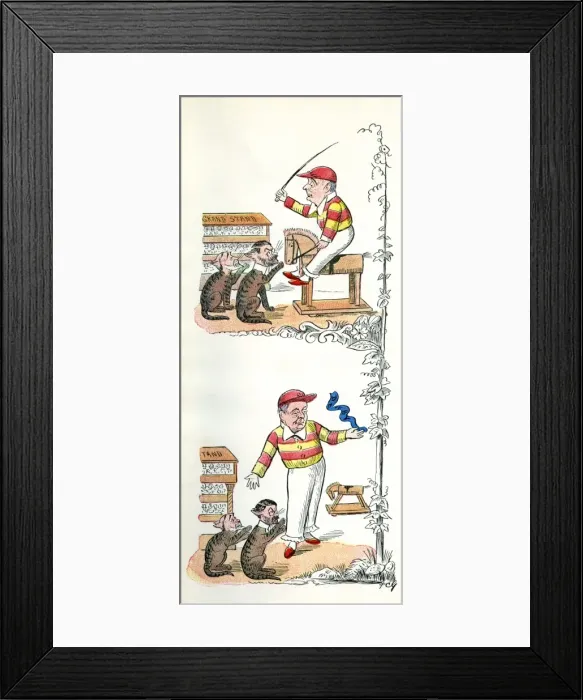 Framed Print : Rosebery menaced by Hugh Price Hughes and Labby Labouchere Framed Print : Rosebery menaced by Hugh Price Hughes and Labby Labouchere
