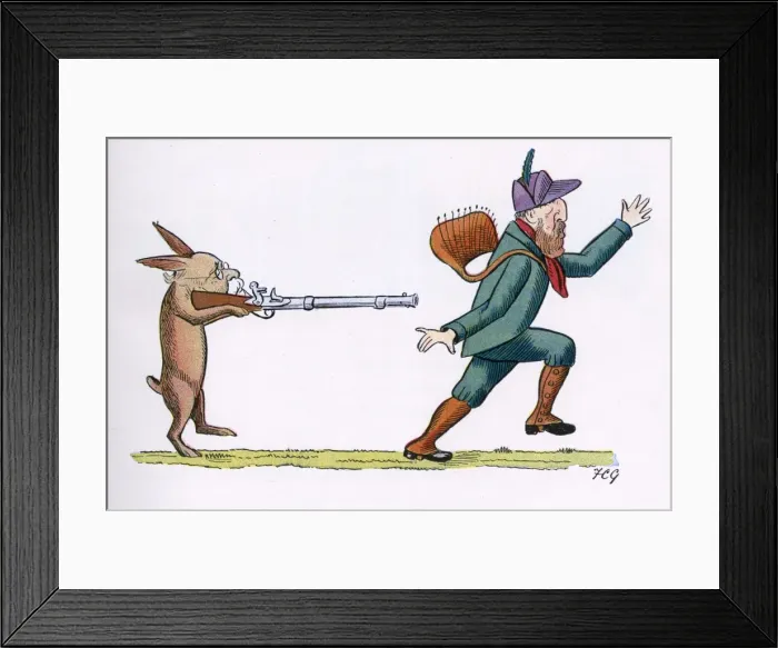 Framed Print : Sir John Eldon Gorst aims gun at 8th Duke of Devonshire Framed Print : Sir John Eldon Gorst aims gun at 8th Duke of Devonshire
