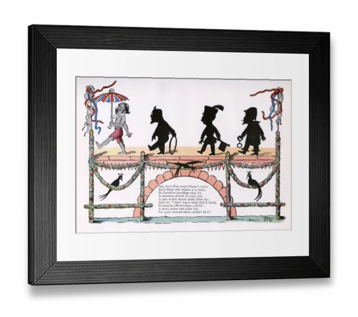 Framed Print : Labouchere, Healy and Gibson Bowles covered in black ink Framed Print : Labouchere, Healy and Gibson Bowles covered in black ink