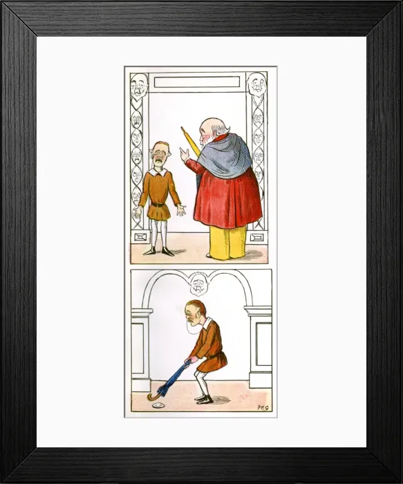 Framed Print : Arthur James Balfour instructed by 3rd Marquess of Salisbury