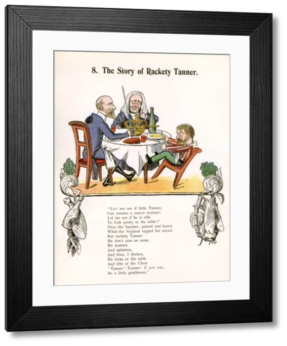 Framed Print : Earl of Halsbury and Erskine try to control Irish MP Tanner Framed Print : Earl of Halsbury and Erskine try to control Irish MP Tanner