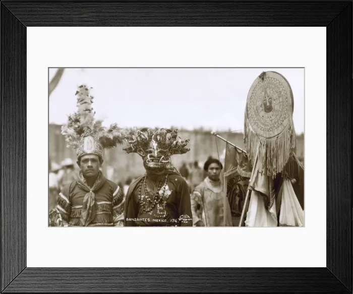 Framed Print : Native Dancers, Mexico Framed Print : Native Dancers, Mexico