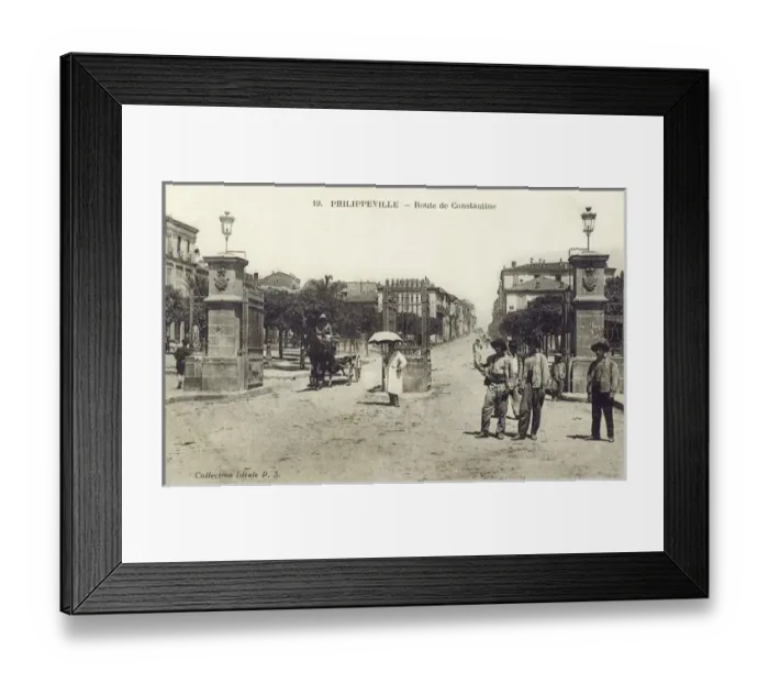 Framed Print : Philippeville, Algeria - Route de Constantinople Framed Print : Philippeville, Algeria - Route de Constantinople