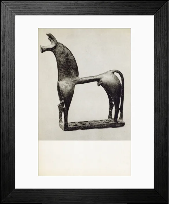 Framed Print : Bronze statuette of a Horse - Greek 8th century BC Framed Print : Bronze statuette of a Horse - Greek 8th century BC