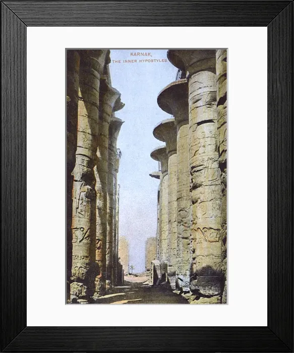 Framed Print : Columns of the Great Hypostyle Hall of Karnak Framed Print : Columns of the Great Hypostyle Hall of Karnak