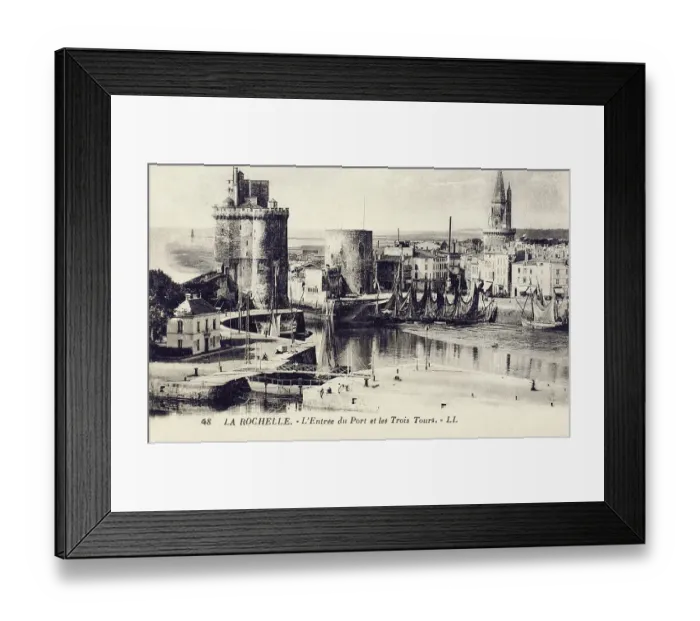 Framed Print : La Rochelle, France - Port Entrance and the Three Towers Framed Print : La Rochelle, France - Port Entrance and the Three Towers