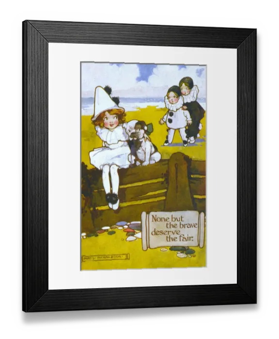 Framed Print : None But the Brave deserve the Fair Framed Print : None But the Brave deserve the Fair