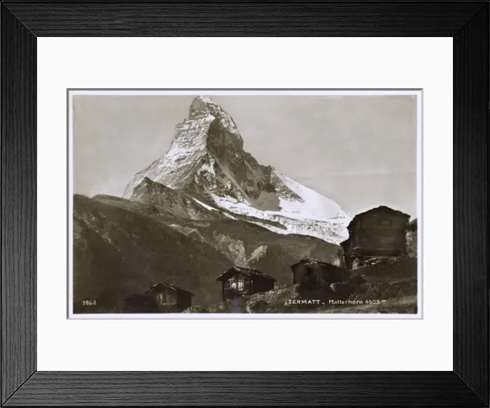 Framed Print : Zermatt, Switzerland - the distinctive shape of Matterhorn Framed Print : Zermatt, Switzerland - the distinctive shape of Matterhorn