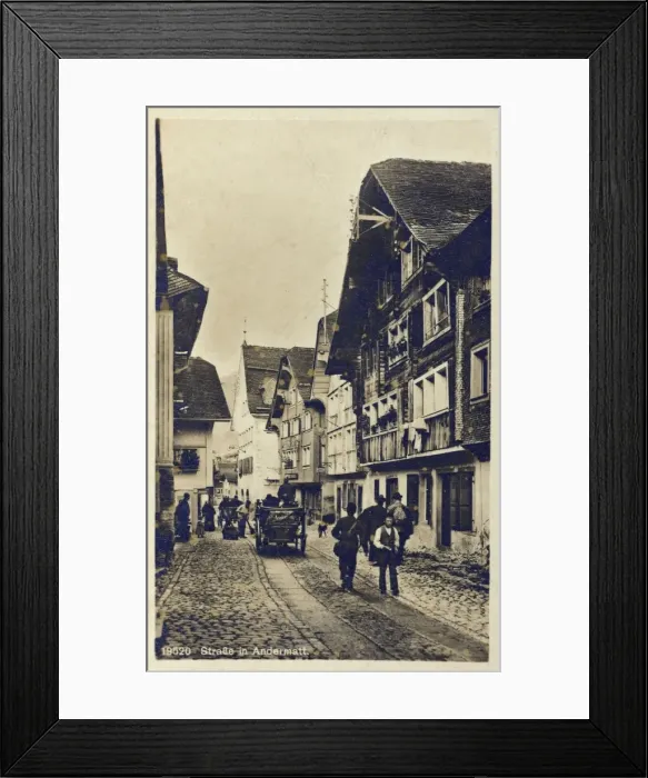 Framed Print : Andermatt, Switzerland - Street Scene Framed Print : Andermatt, Switzerland - Street Scene
