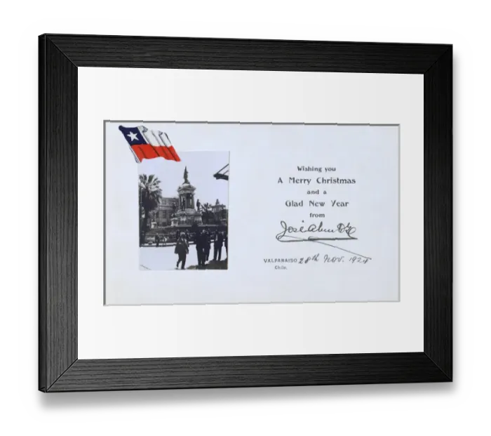 Framed Print : Valparaiso, Chile - Christmas Greetings card Framed Print : Valparaiso, Chile - Christmas Greetings card