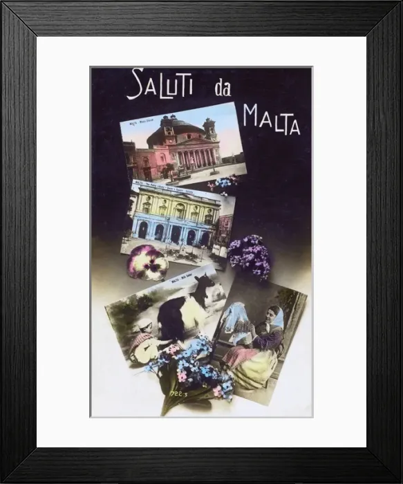 Framed Print : Malta - Inset souvenir views Framed Print : Malta - Inset souvenir views