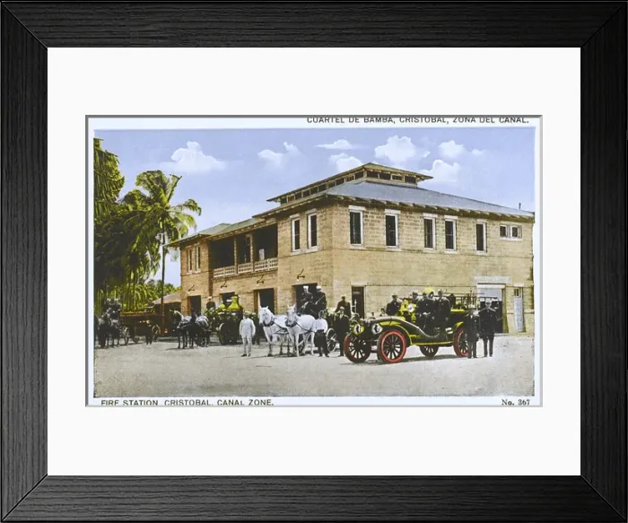 Framed Print : Cuartel de Bamba, Cristobal, Zona del Canal - Panama Framed Print : Cuartel de Bamba, Cristobal, Zona del Canal - Panama