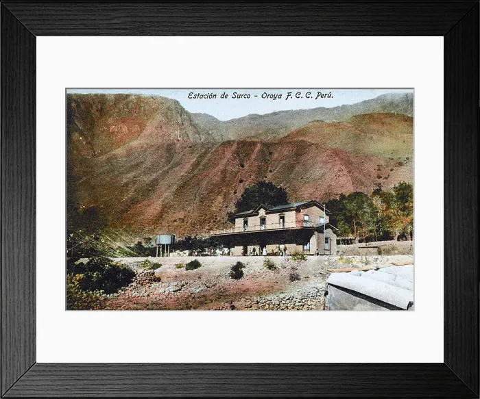 Framed Print : Peru - Railway Station at Surco Framed Print : Peru - Railway Station at Surco