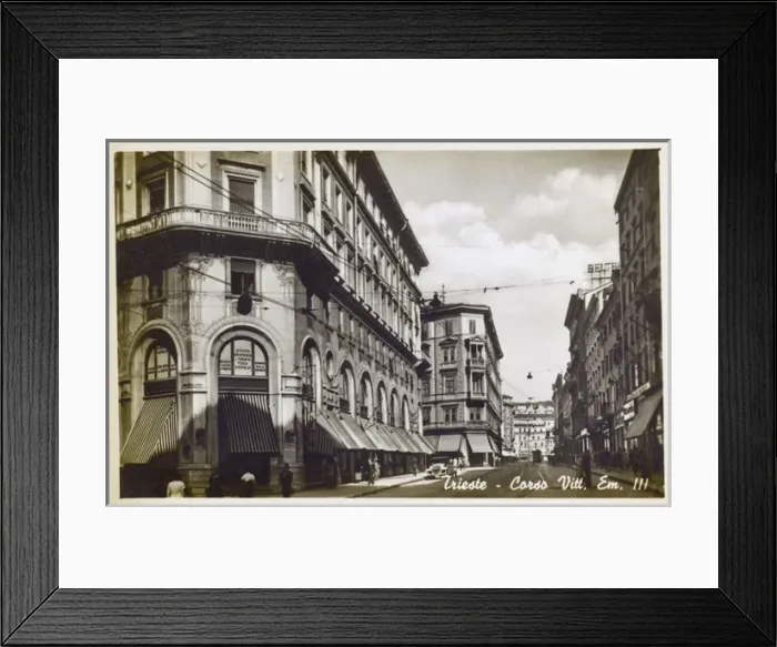 Framed Print : Trieste, Italy - Corso Vittorio Emanuele III Framed Print : Trieste, Italy - Corso Vittorio Emanuele III