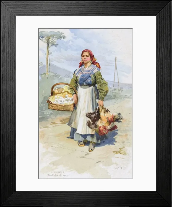 Framed Print : Italy - Egg Seller Framed Print : Italy - Egg Seller