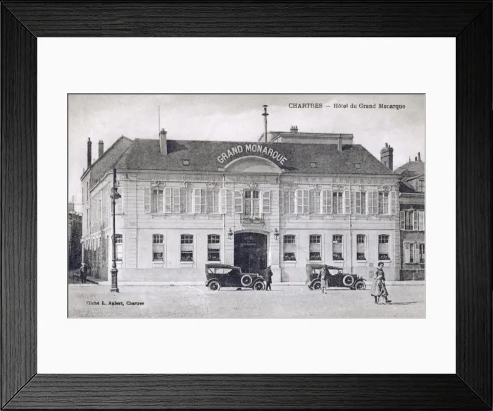 Framed Print : Hotel du Grand Monarque - Chartres, France Framed Print : Hotel du Grand Monarque - Chartres, France