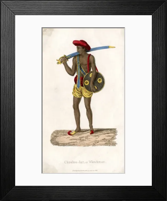 Framed Print : Indian Watchman Framed Print : Indian Watchman