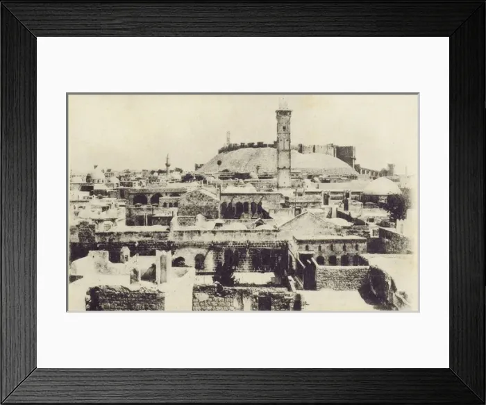 Framed Print : Aleppo, Syria - View over the rooftops toward the Citadel Framed Print : Aleppo, Syria - View over the rooftops toward the Citadel
