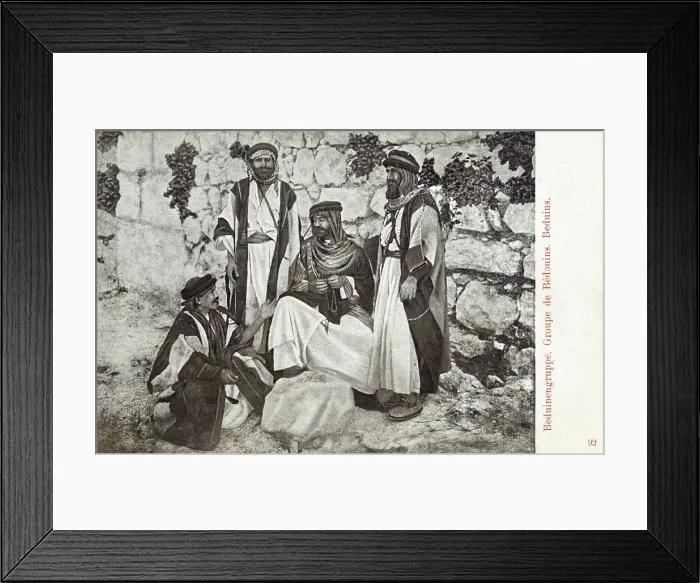 Framed Print : Group of Bedouin men - Syria Framed Print : Group of Bedouin men - Syria