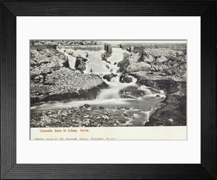 Framed Print : Waterfall - Mount Lebanon (Mont Liban) Mountain Range, Syria Framed Print : Waterfall - Mount Lebanon (Mont Liban) Mountain Range, Syria