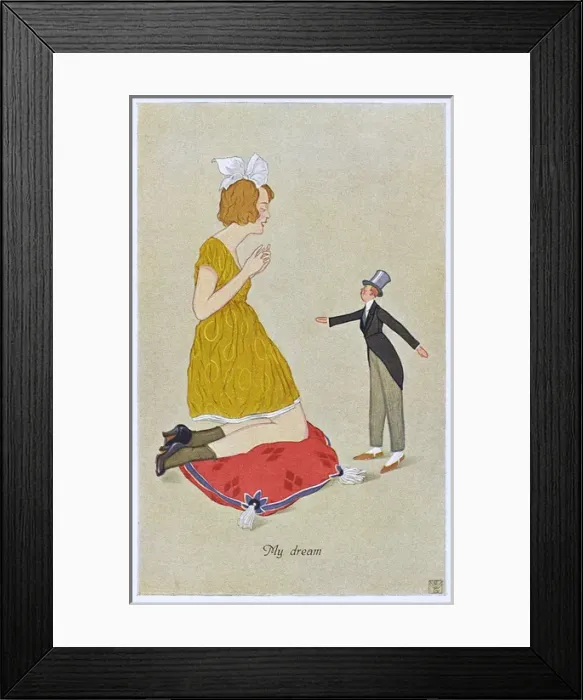 Framed Print : An emancipated woman dreaming of the perfect husband Framed Print : An emancipated woman dreaming of the perfect husband