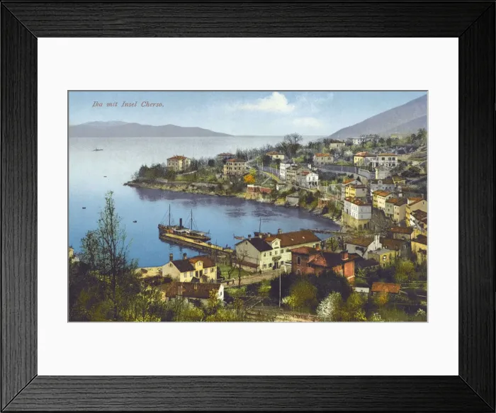 Framed Print : Pretty coastal Town of Opatija, Croatia Framed Print : Pretty coastal Town of Opatija, Croatia
