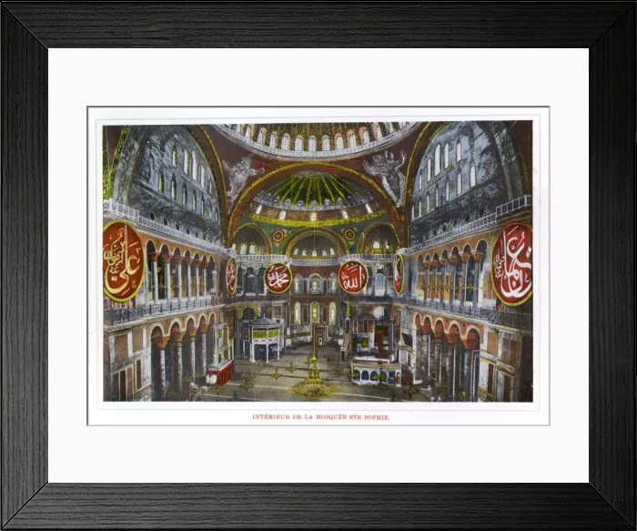 Framed Print : The interior of the Hagia Sophia in Istanbul Framed Print : The interior of the Hagia Sophia in Istanbul