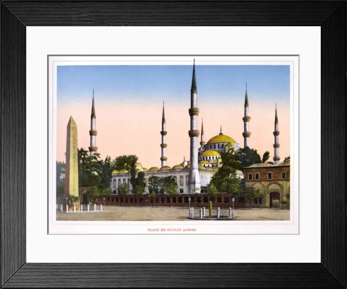 Framed Print : The Blue Mosque (The Sultan Ahmed Mosque) and Hippodrome Framed Print : The Blue Mosque (The Sultan Ahmed Mosque) and Hippodrome