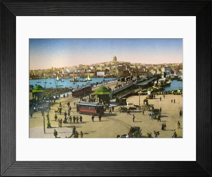 Framed Print : Galata Bridge - view toward Pera over Golden Horn, Istanbul Framed Print : Galata Bridge - view toward Pera over Golden Horn, Istanbul
