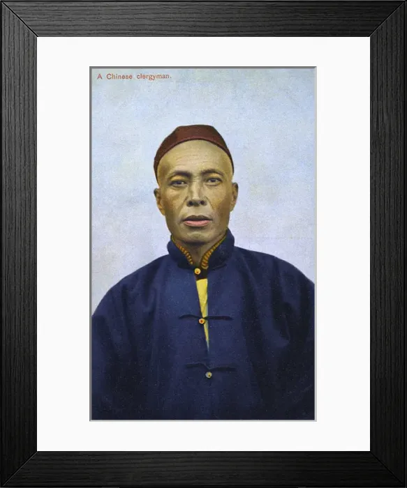 Framed Print : China - Christian Clergyman Rev. John Kao (Shantung Diocese) Framed Print : China - Christian Clergyman Rev. John Kao (Shantung Diocese)