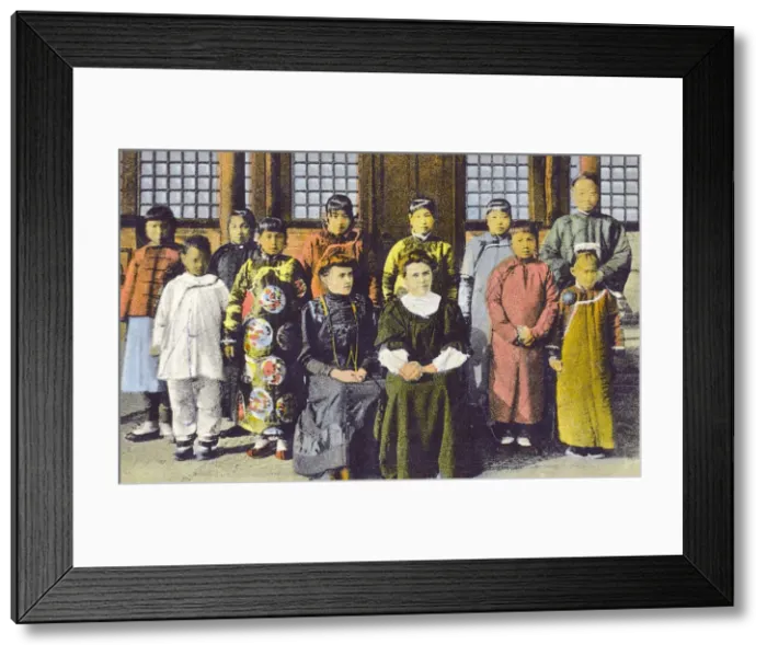 Framed Print : Two Female Missionaries in China Framed Print : Two Female Missionaries in China