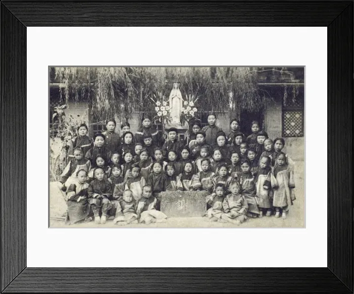 Framed Print : China - Gansu - Foster children / orphans - Catholic Mission Framed Print : China - Gansu - Foster children / orphans - Catholic Mission