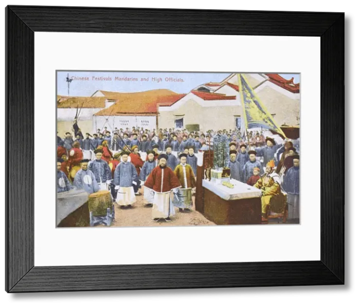 Framed Print : China - Chinese Festivals - Mandarins and High Officials Framed Print : China - Chinese Festivals - Mandarins and High Officials