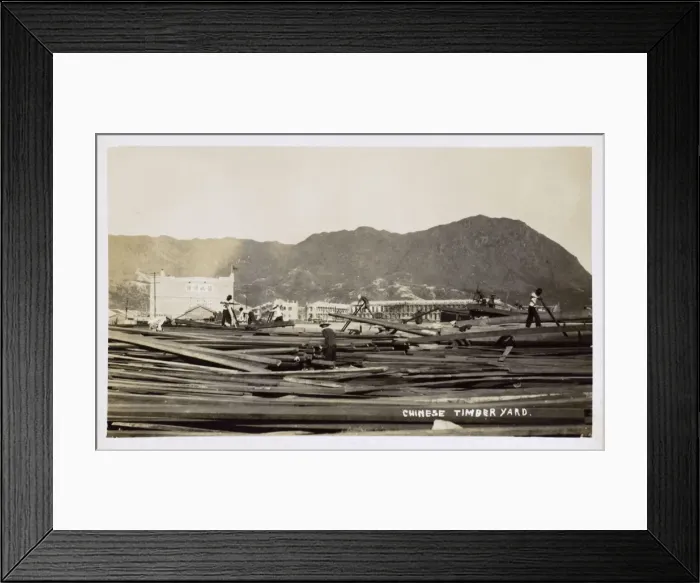 Framed Print : Chinese Timber Yard Framed Print : Chinese Timber Yard