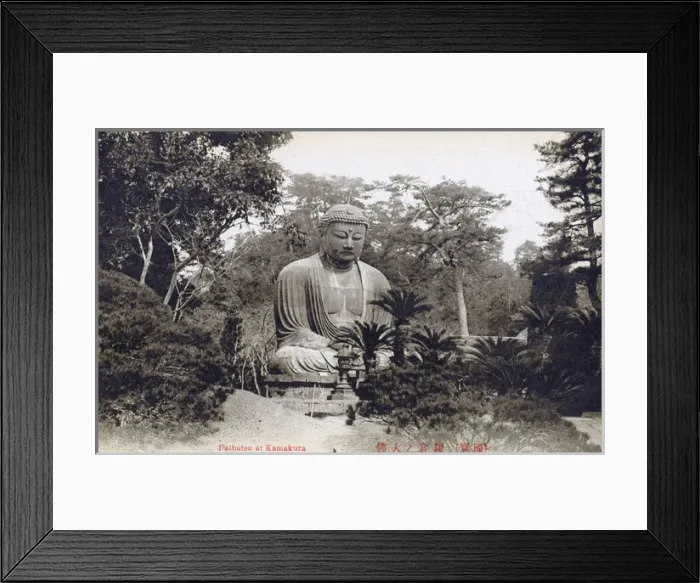 Framed Print : Japan - Great statue of Buddha Daibutsu at Kamakura Framed Print : Japan - Great statue of Buddha Daibutsu at Kamakura